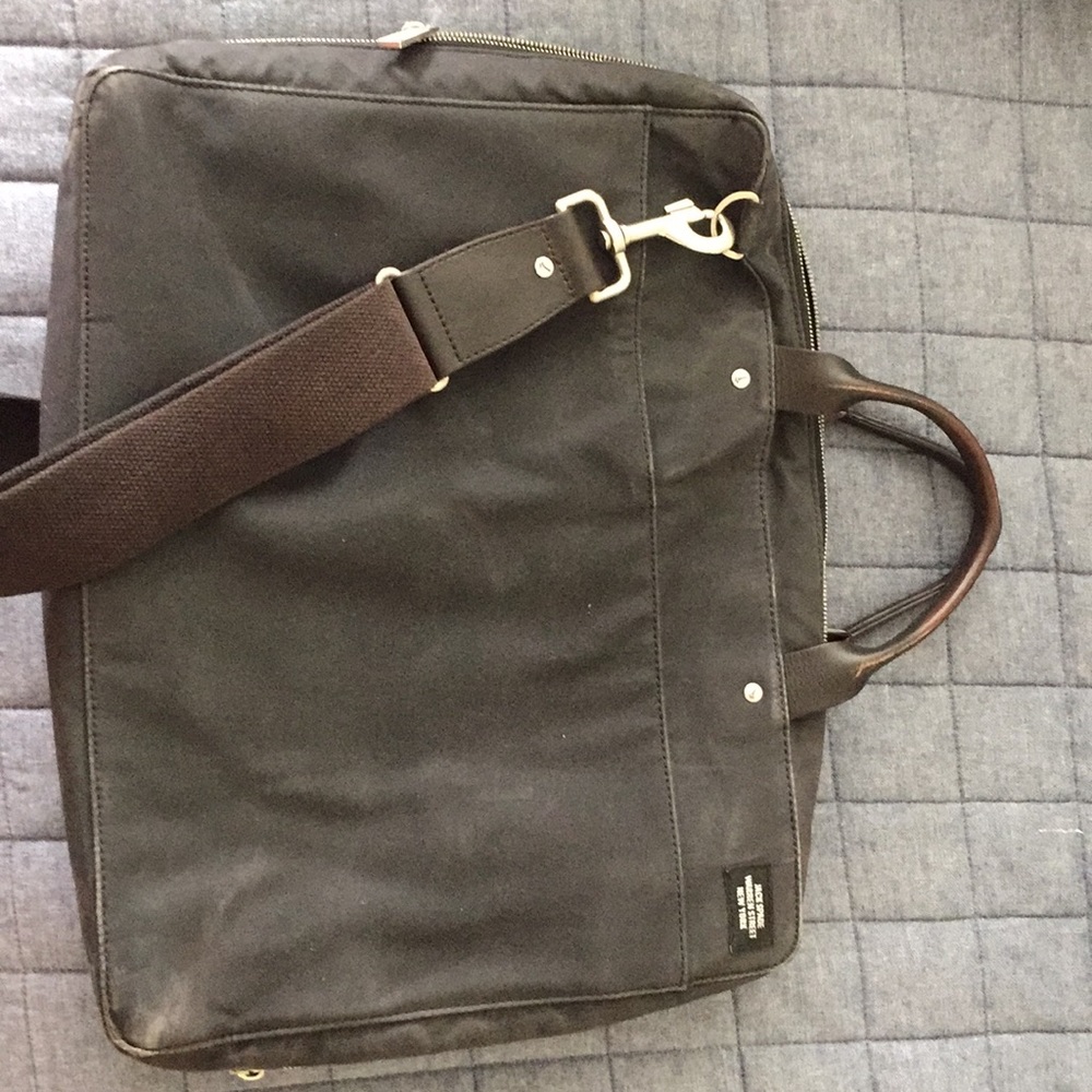 Jack Spade waxwear briefcase